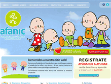 Tablet Screenshot of fundacionafanic.com